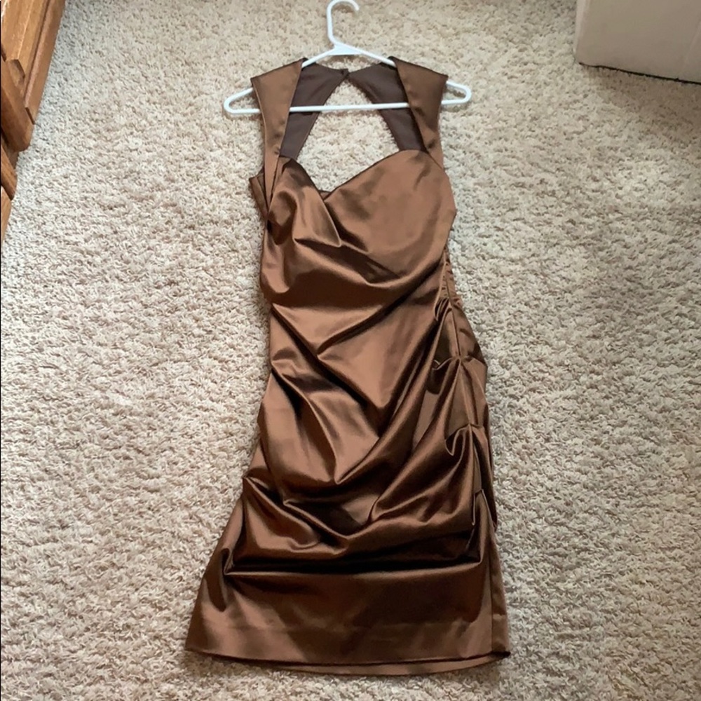 Brown Nicole Miller Cocktail Dress